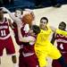 Michigan junior Jordan Morgan reaches for a rebound in the game against Indiana on Sunday, March 10. Daniel Brenner I AnnArbor.com